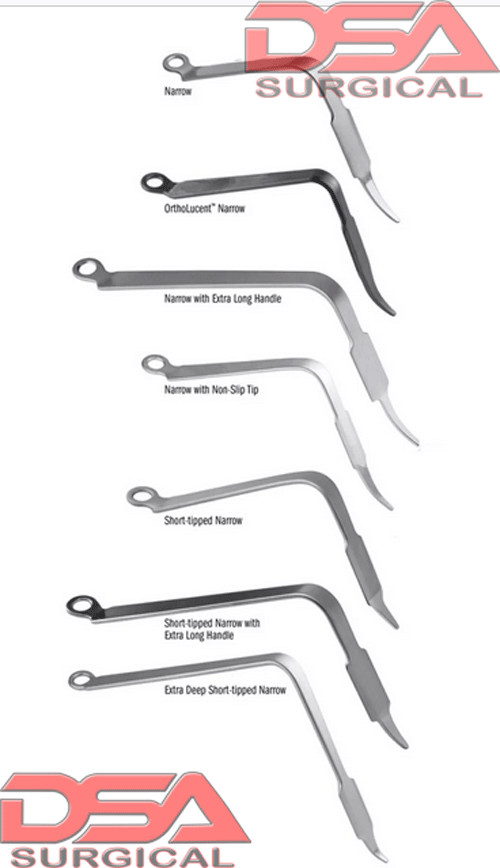  Hohmann Retractor Bended Set Of 7 Pcs Surgical Orthopedic Instruments