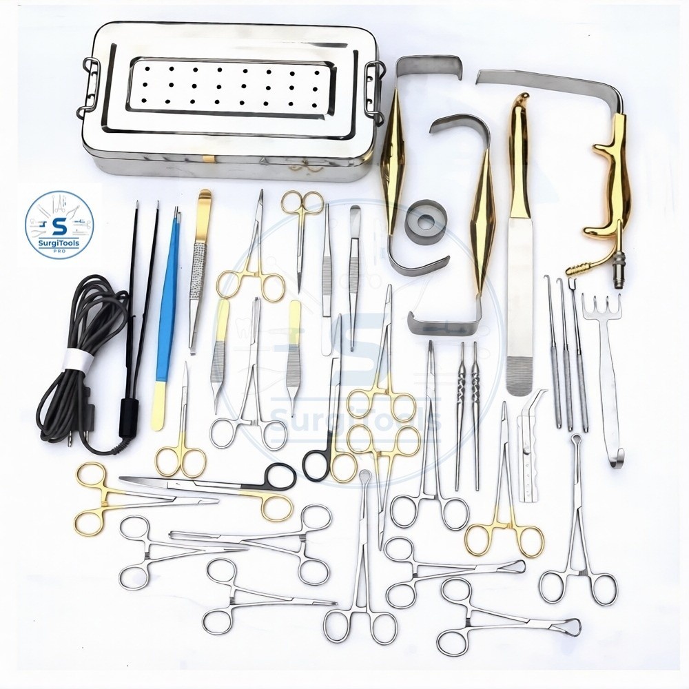 Tebbetts Breast Surgery Instruments Set 43 Pcs Augmentation Surgical Kit