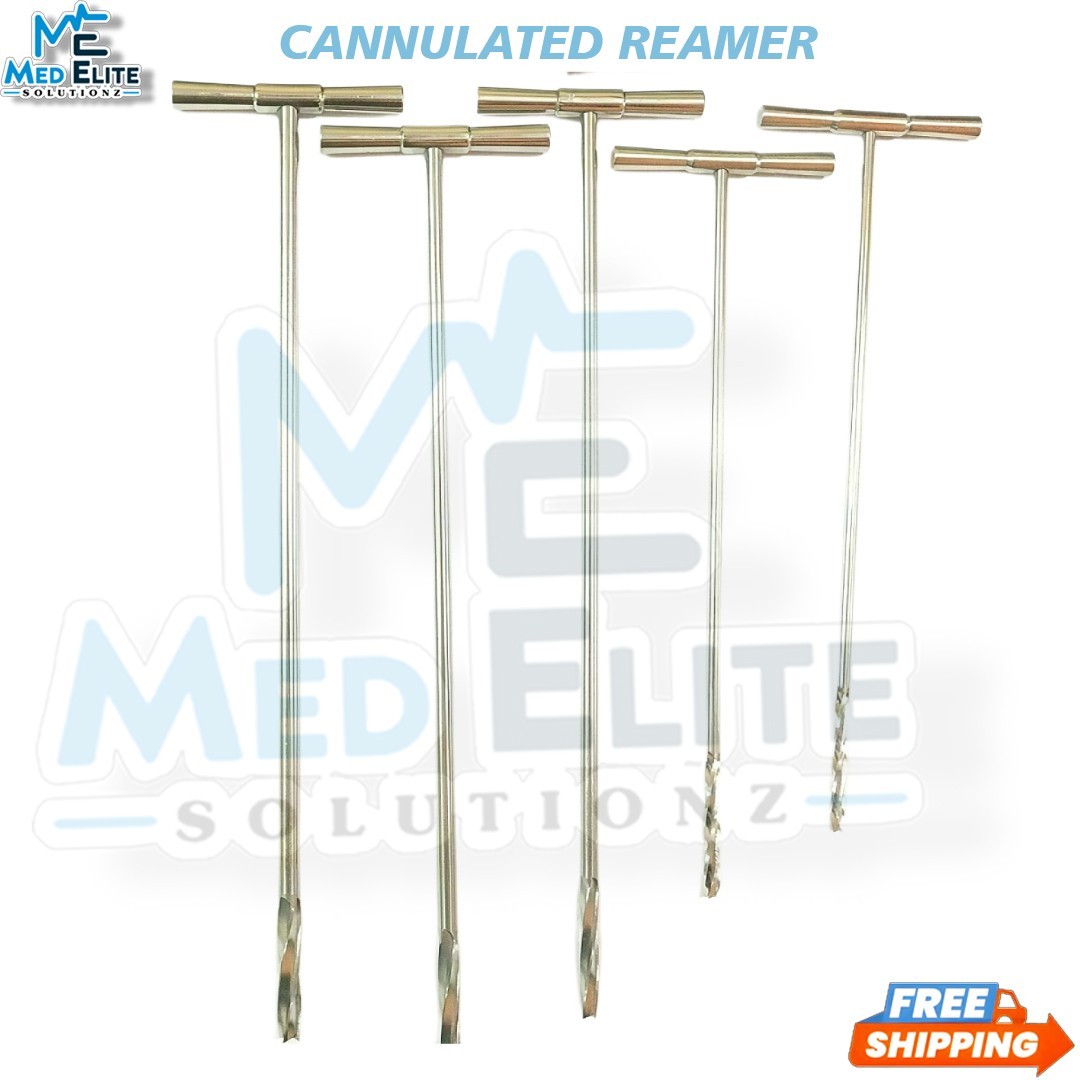 New Cannulated Reamer in T Handle 6mm to 13mm Surgical Instrument