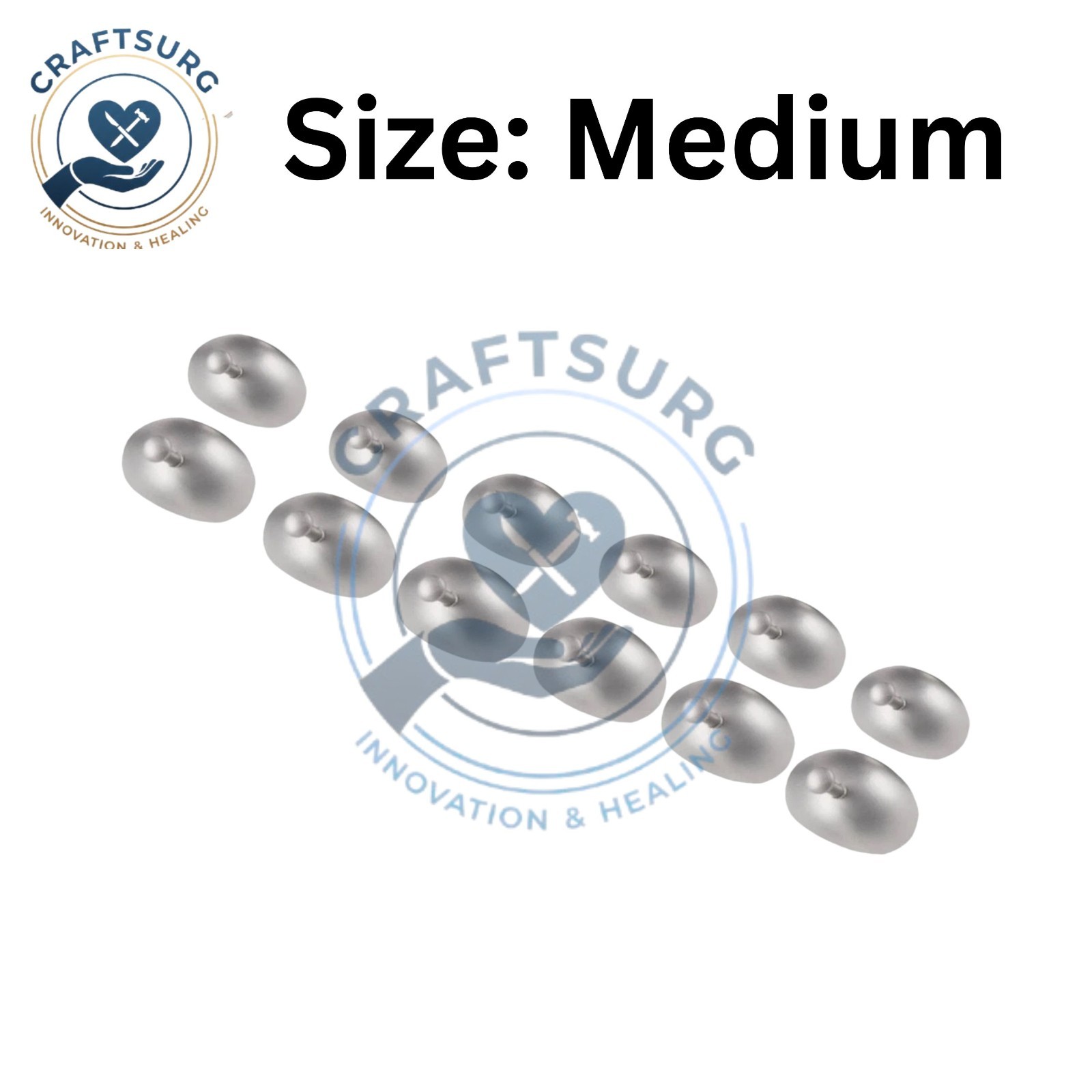 Lot of 12 Stainless Steel Corneal Shield | Laser Eye Shield | Corneal Protector