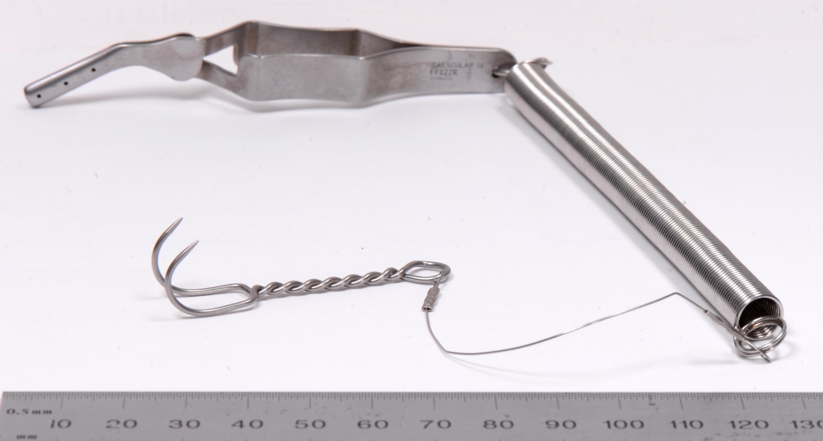 AESCULAP #FF022R YASARGIL Galea Hook Large 2-Prong Sharp Surgical Stainless