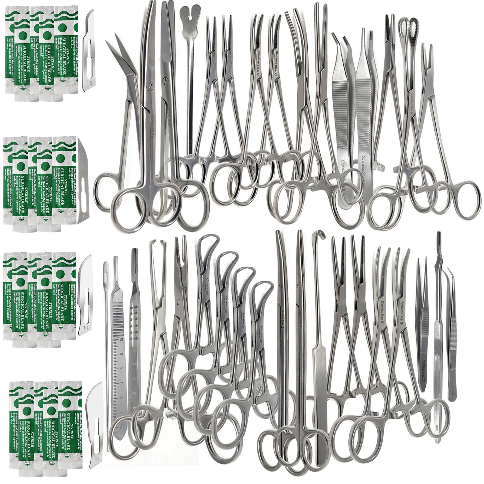 142x Canine+Feline Spay Pack Veterinary Surgical Instruments for Medical Student