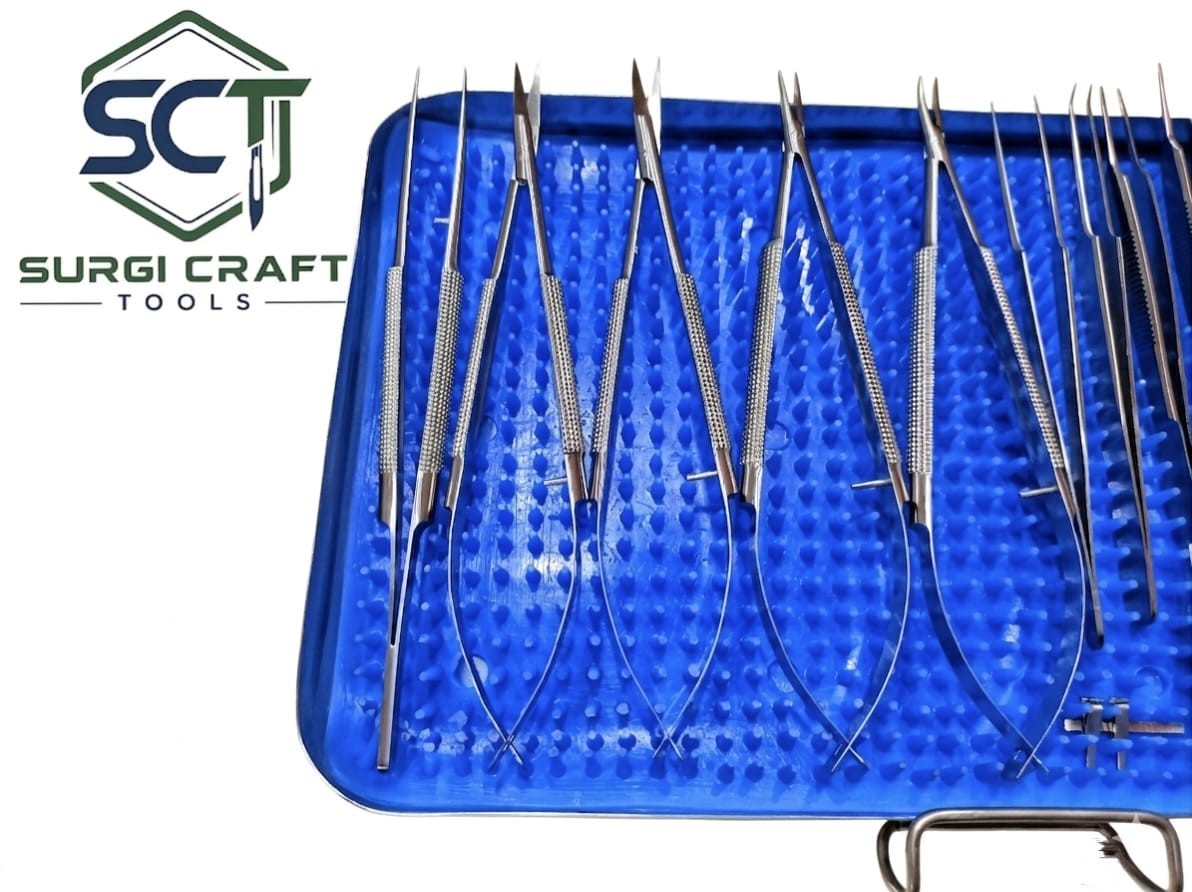 Basic Hand Surgery Set of Micro Surgical Instruments With case