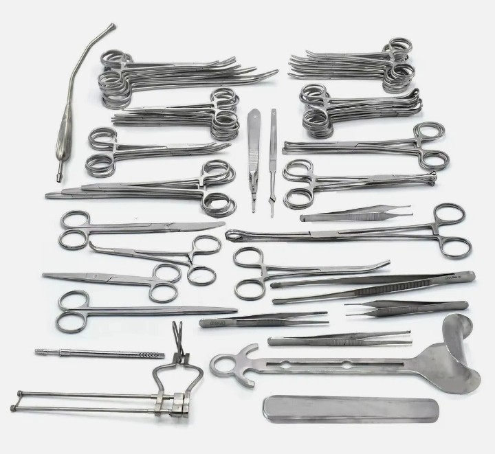 50Pcs General Surgery Basic Laparotomy Surgical Instruments Set
