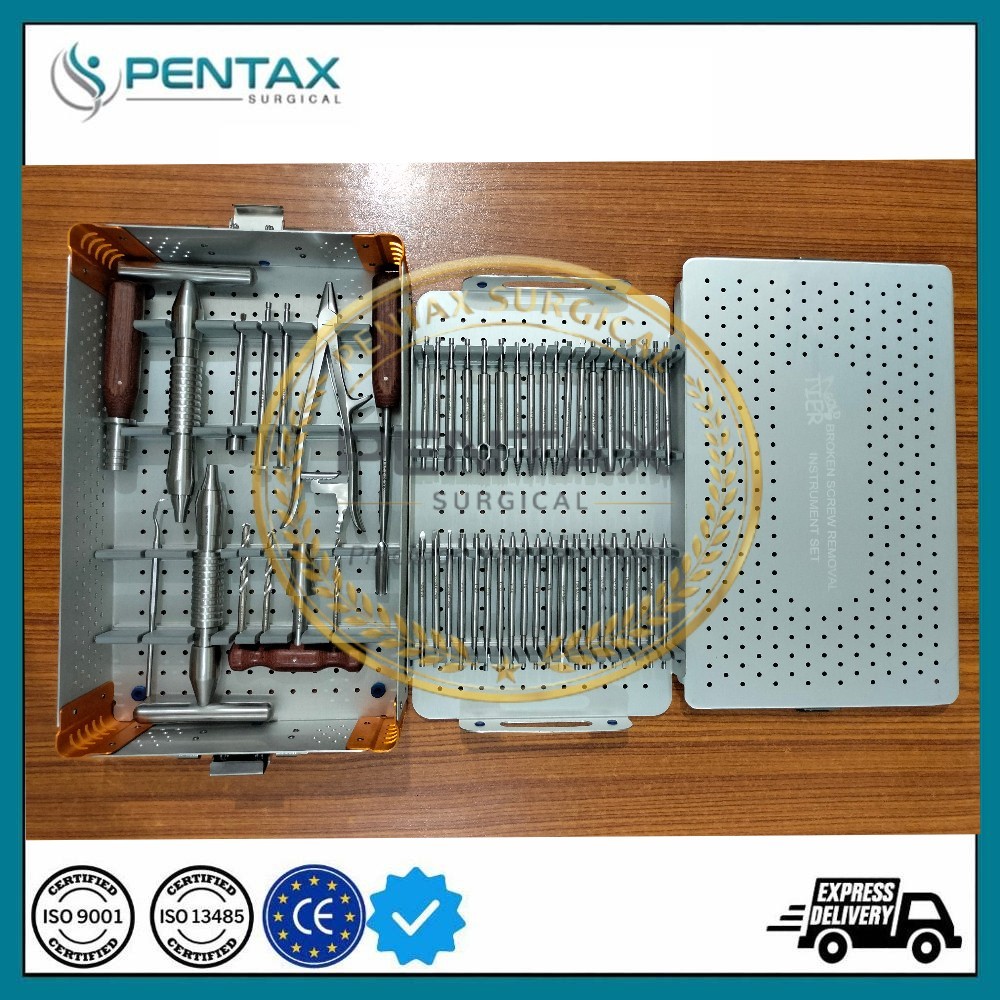 Screw Extraction-Broken Screw Removal Set Orthopedic & Spine Surgical set
