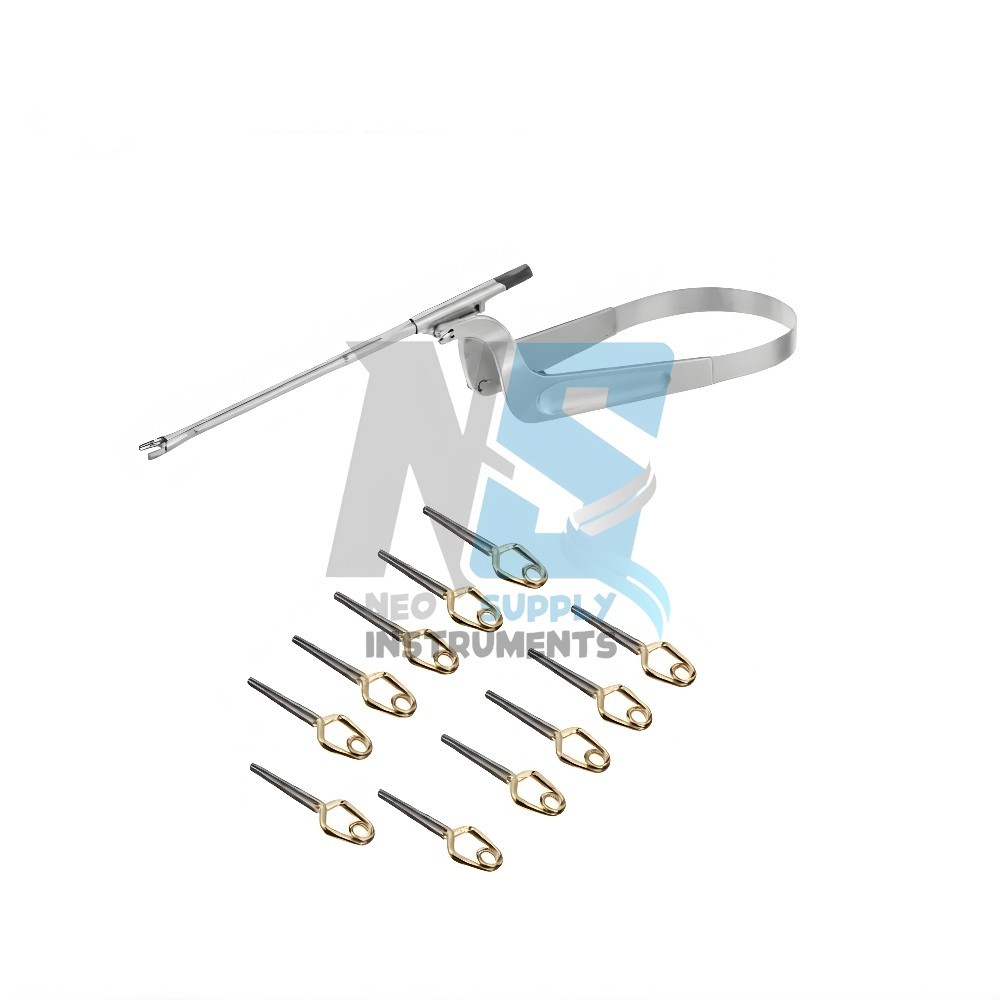 20 Aneurysm Clips & 1 Applicator for Neurosurgery SURGICAL INSTRUMENTS