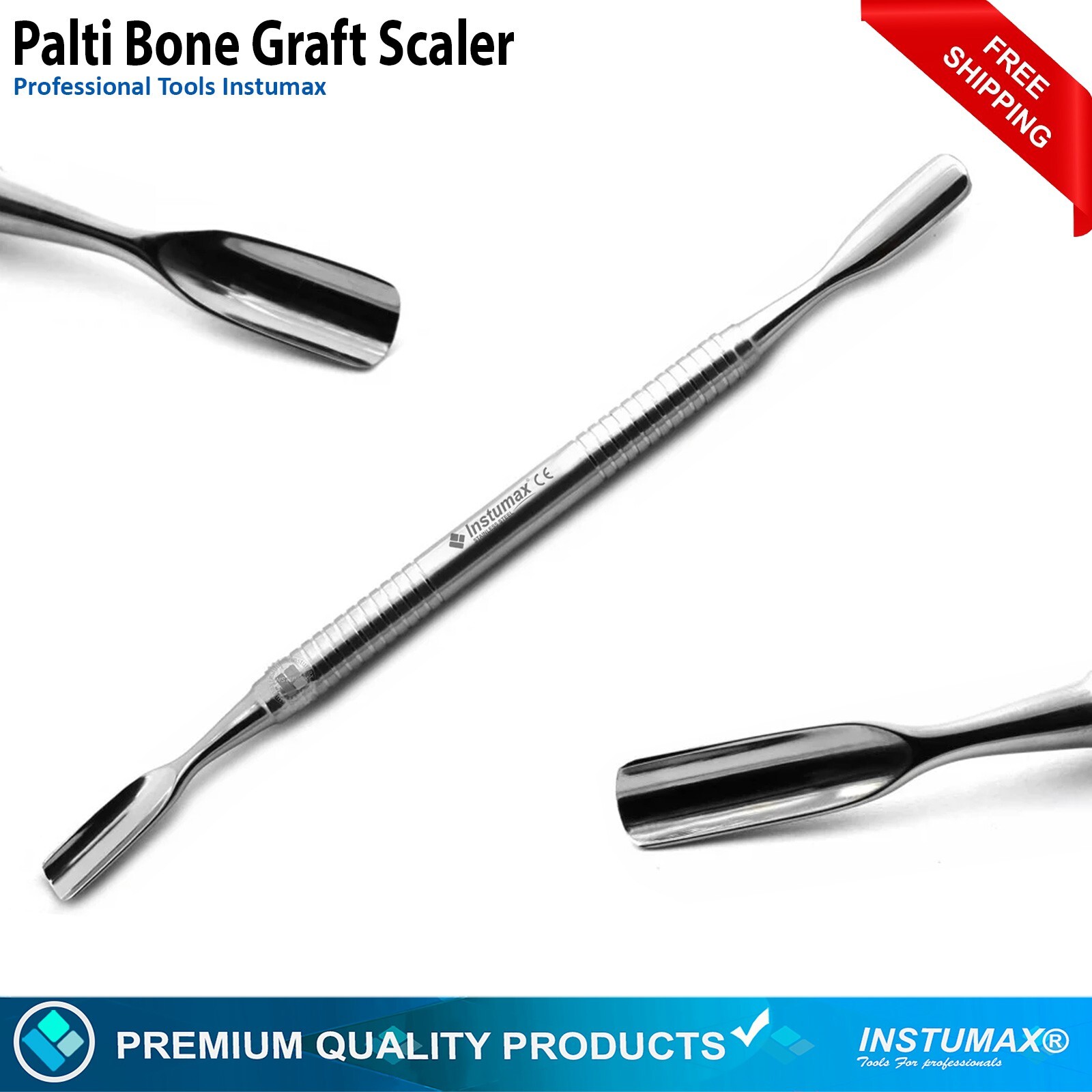 Dental Implant Bone Crusher Mill Grinder Friedman Bone Rongeur Palti Spoon Graft