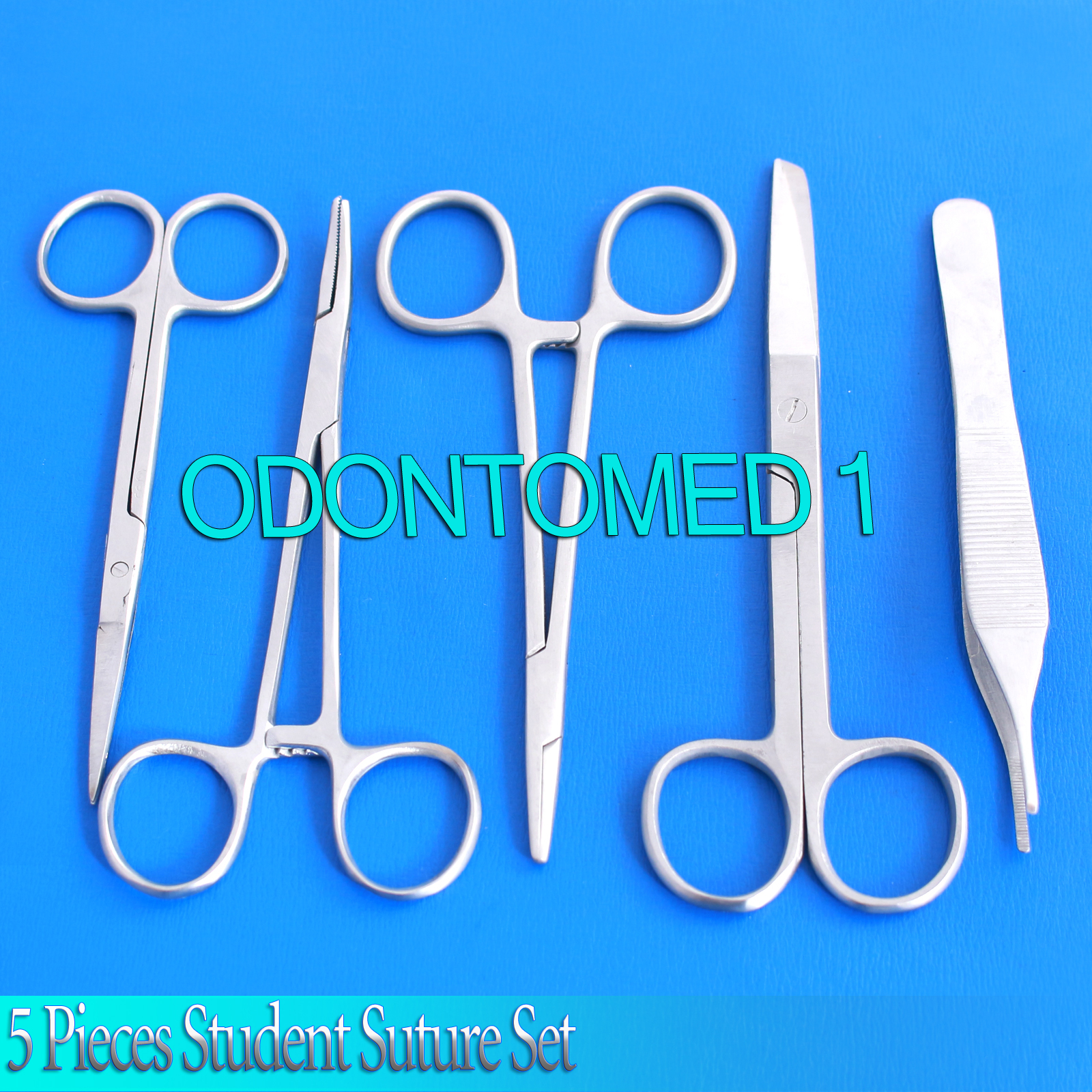 5 Pieces- Student Suture Surgical Medical Instruments Set Kit,STAINLESS DS-620
