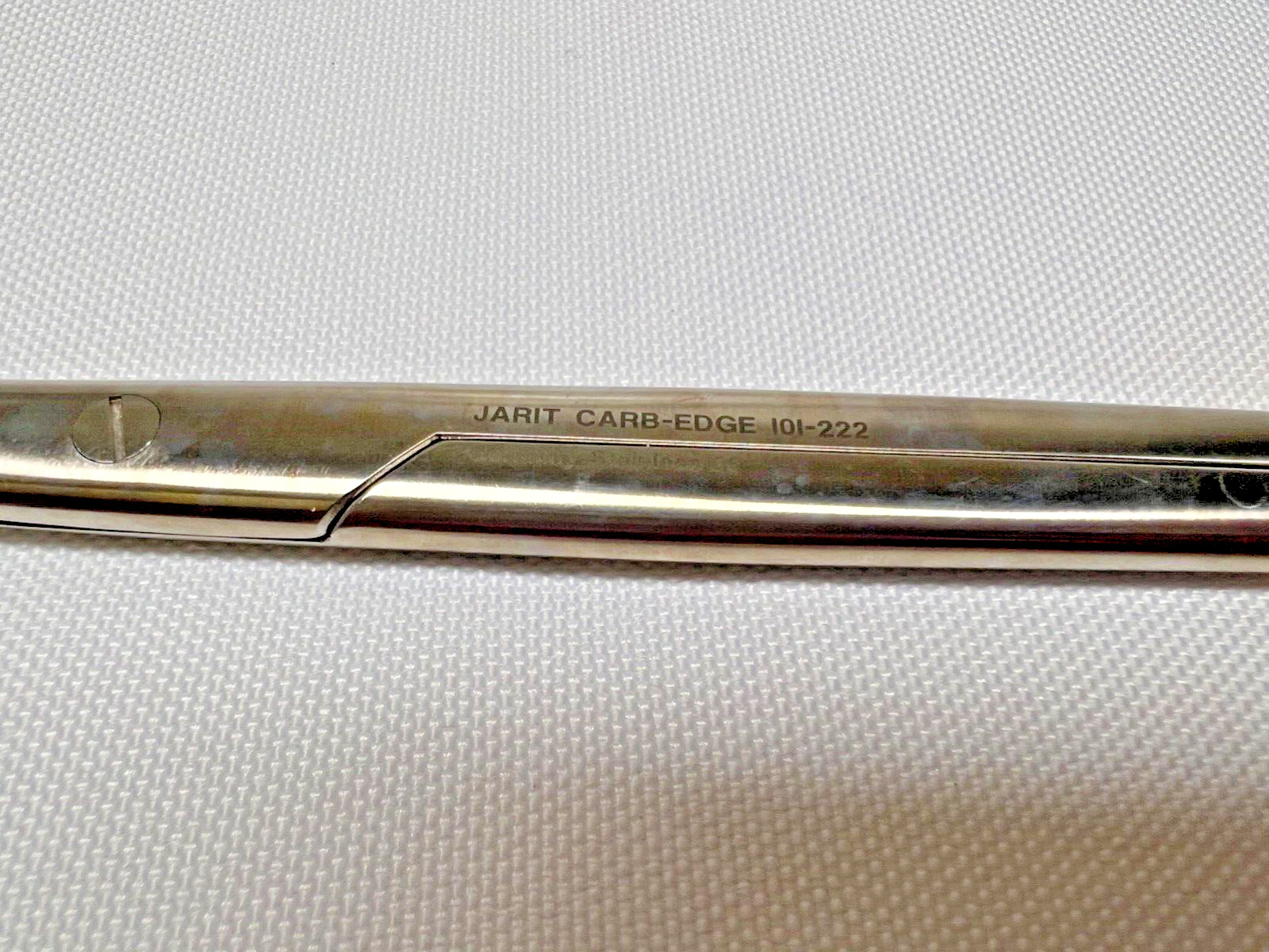 Jarit 101-222 Carb-Edge Curved 3.3mm Blunt Tip 6-3/4″ Length