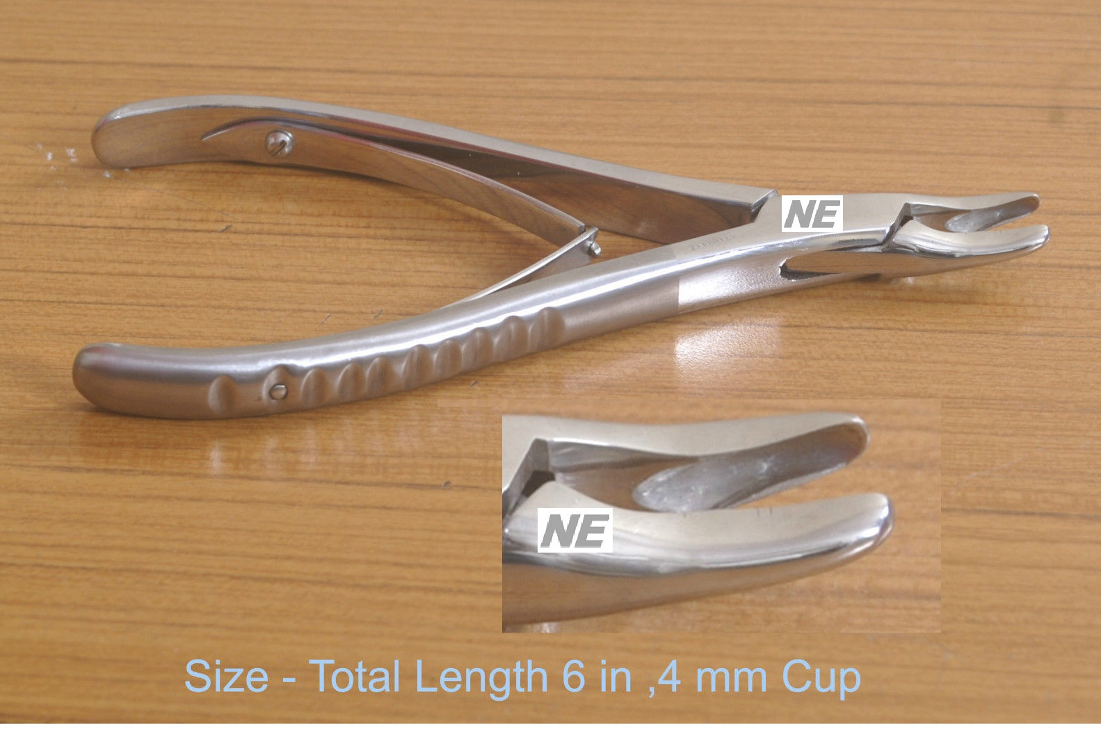 SS STAINLESS STEEL BLUMENTHAL BONE RONGEURS DENTAL CUTTER CURVED 4,& 6 ” INS NEW