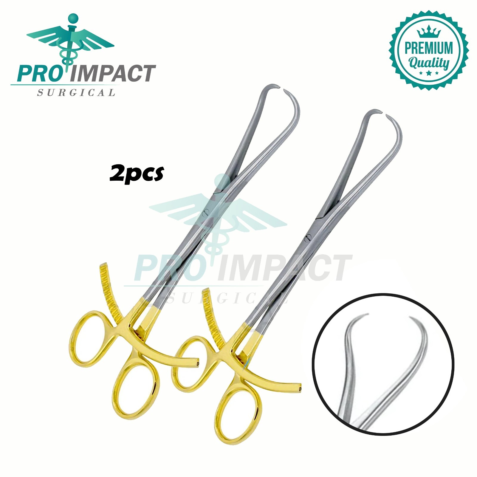 Surgical Bone Reduction 8″ Forceps 2 Pcs Double Ratchet Orthopedics Instruments