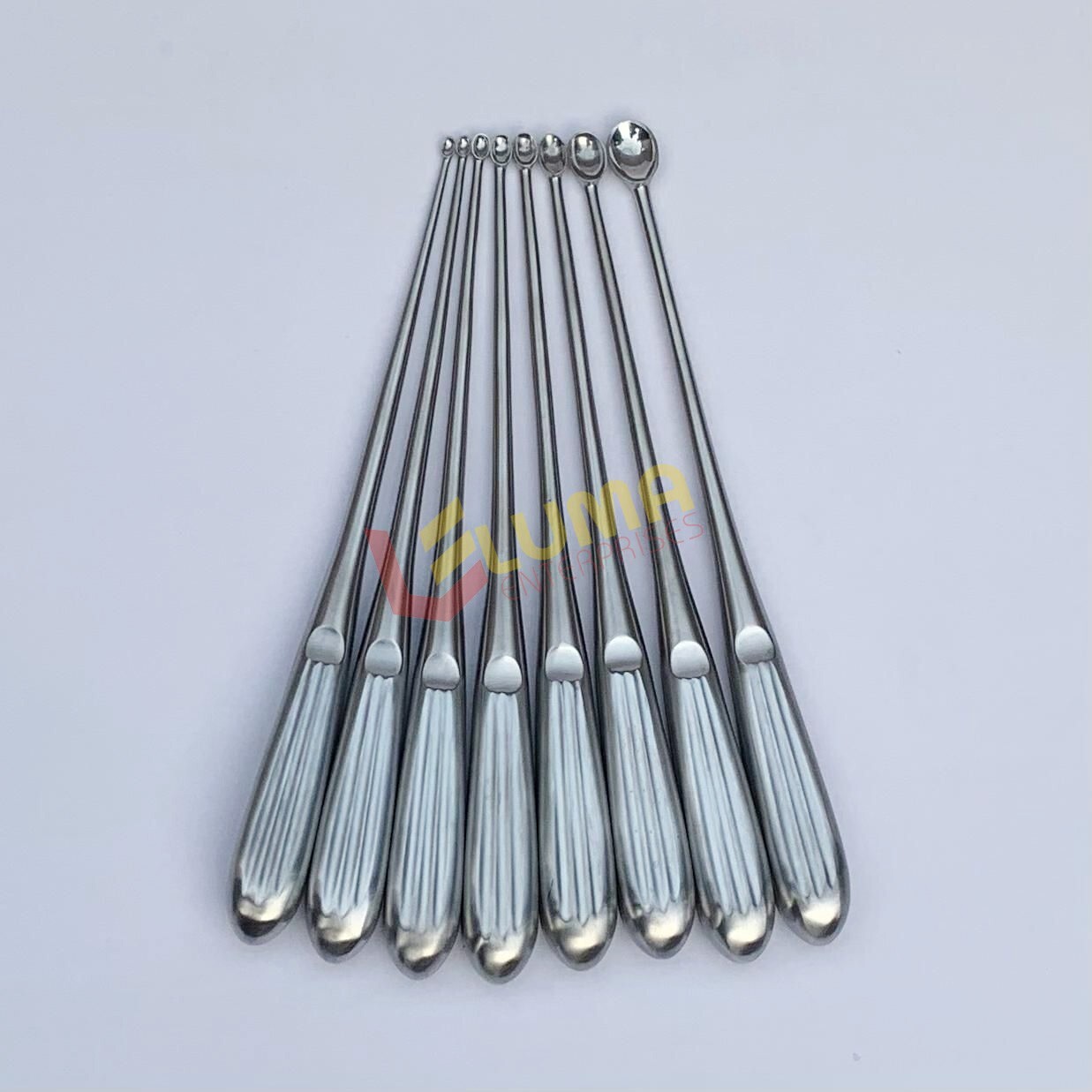 Volkmann Bone Curette Set of 8 Pcs Orthopedic Surgical Instruments