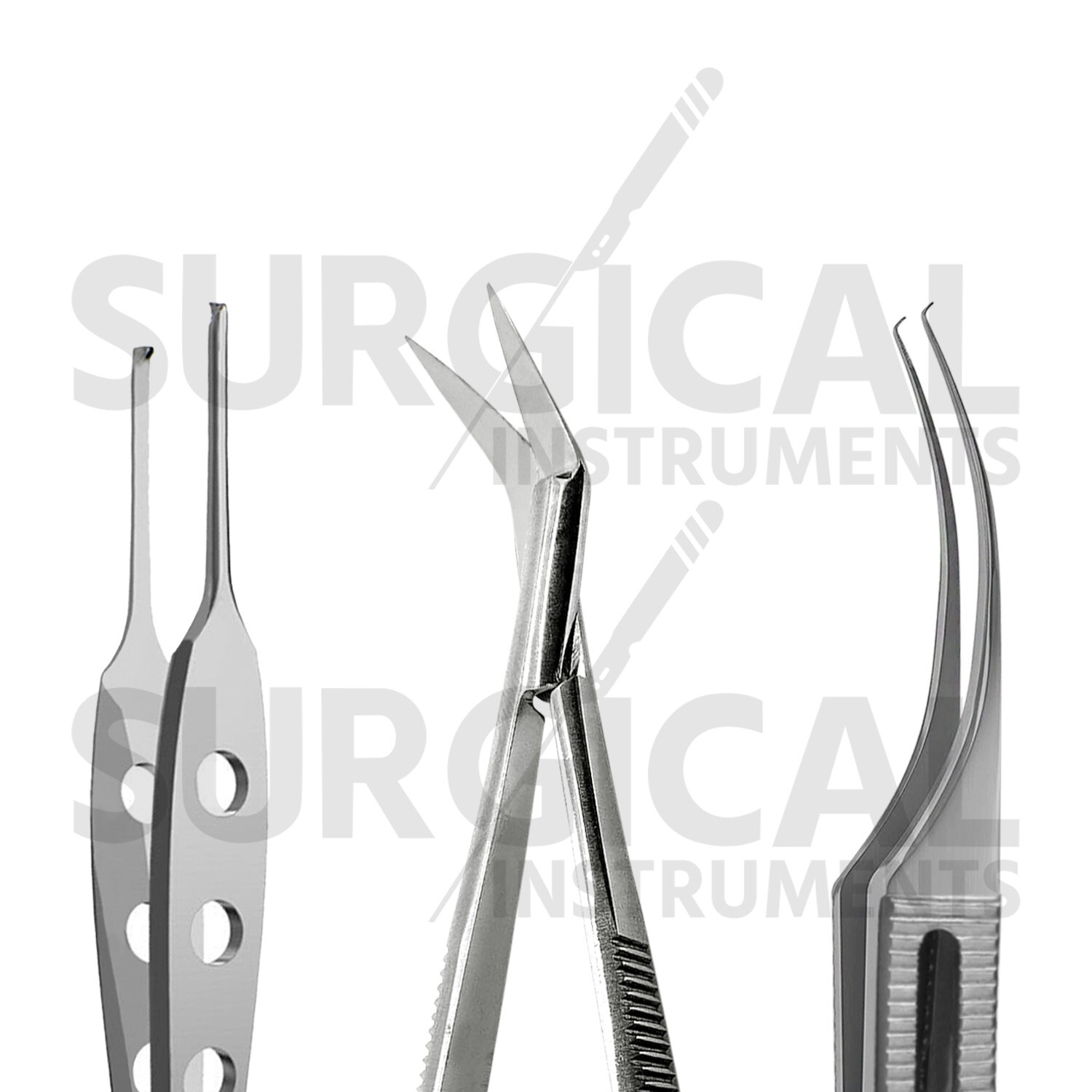 9 Pcs Large Animal Eye Set Surgical Veterinary Instruments Kit German Grade