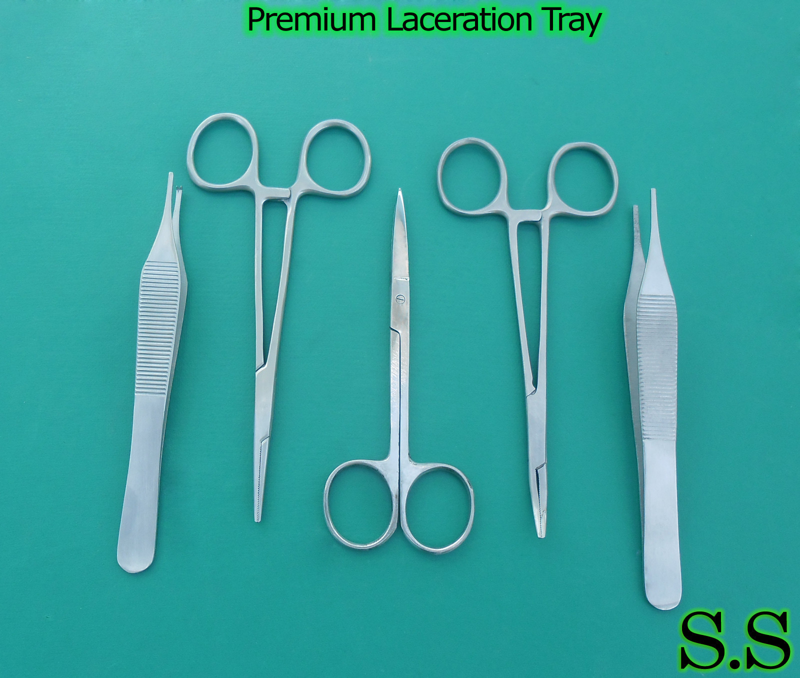 Premium Laceration Tray 5 Instruments Surgical Suture