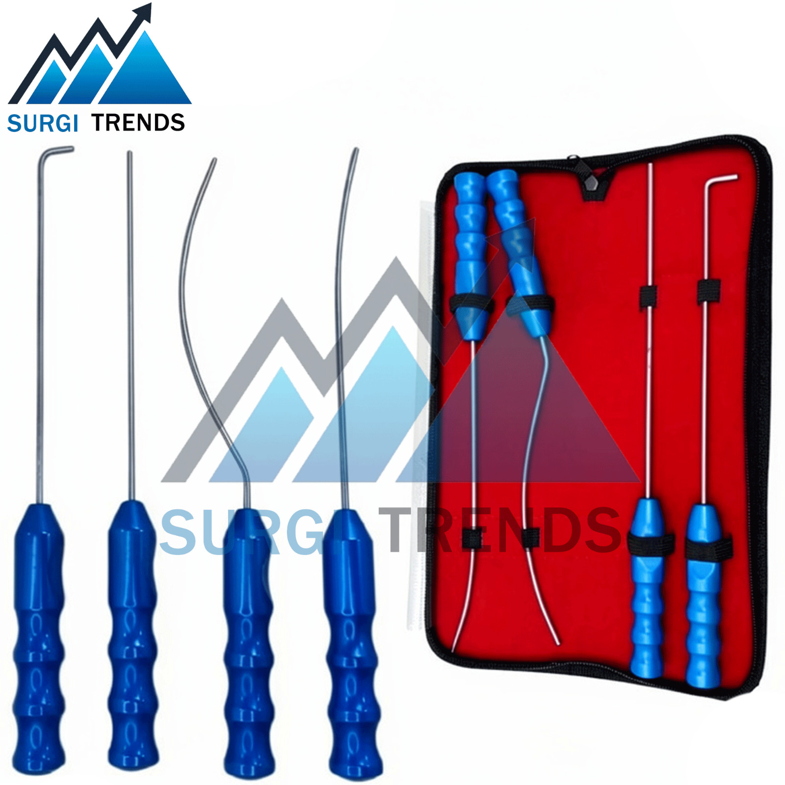 Viterbo’s Surgical Dissector Set 4pcs Facelift Gliding Brow Lift Plastic Surgery