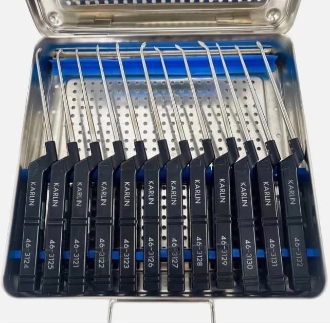 Codman, Microdiscectomy KARLIN Curette Instrument Set with box best quality