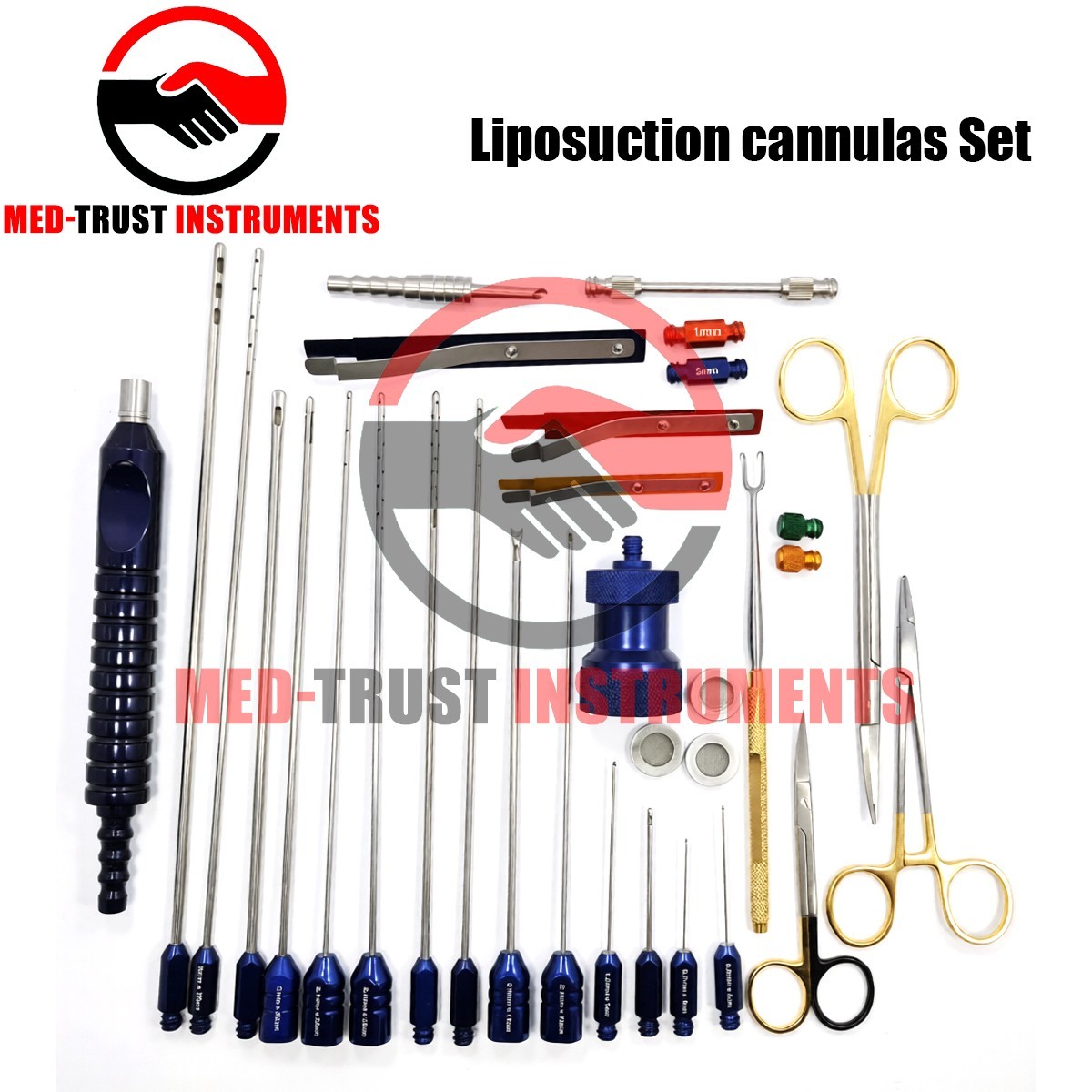 Liposuction cannulas Set for face and neck