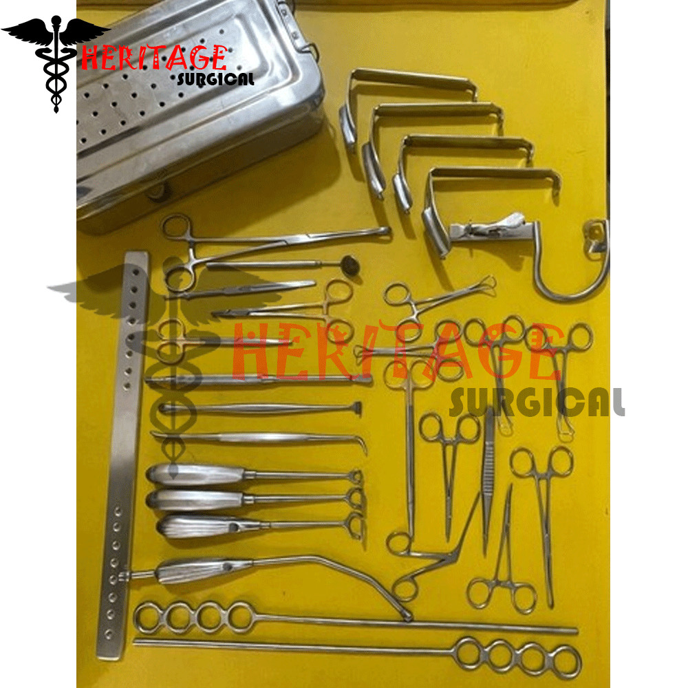 Tonsillectomy Adenoidectomy Ent Surgical Instrument Set with Stainless Steel Box