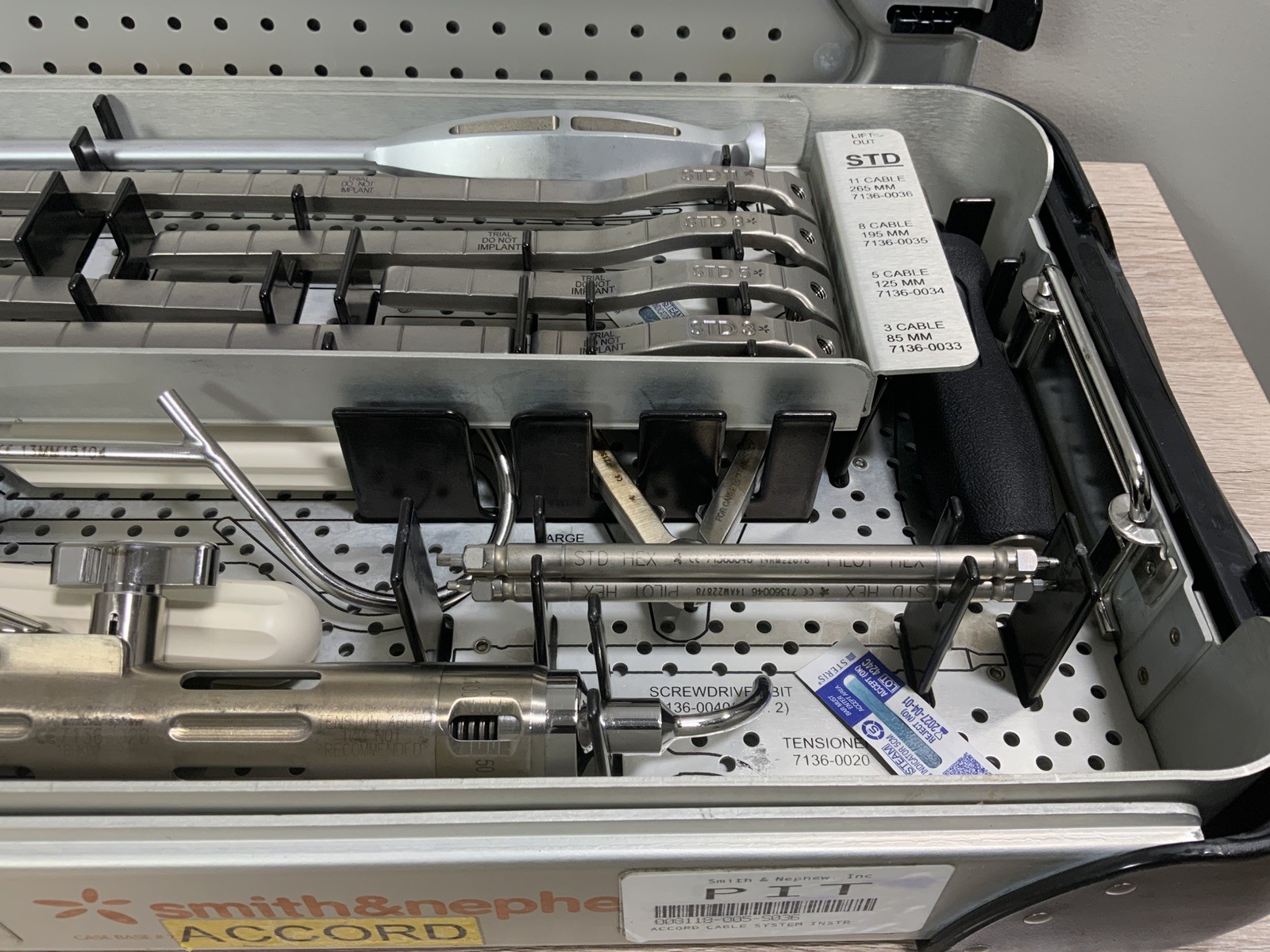 Smith & Nephew Accord Cable System Instrument Tray