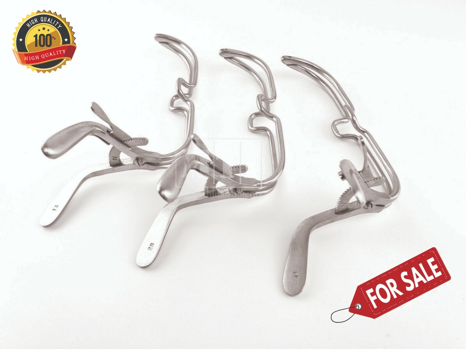 3 Jennings Mouth Gag 4.3/4” Child Dental Instruments With Ratcheting