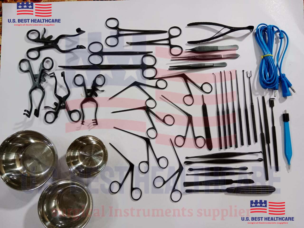 Tympanoplasty Micro Ear Surgery Instrument Set 43 Pcs ENT Surgical Instruments K