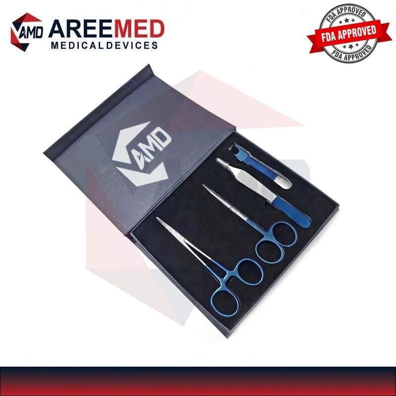 Minor Plastic Surgery Instruments Kit, Stainless Steel, Premiumu Quality