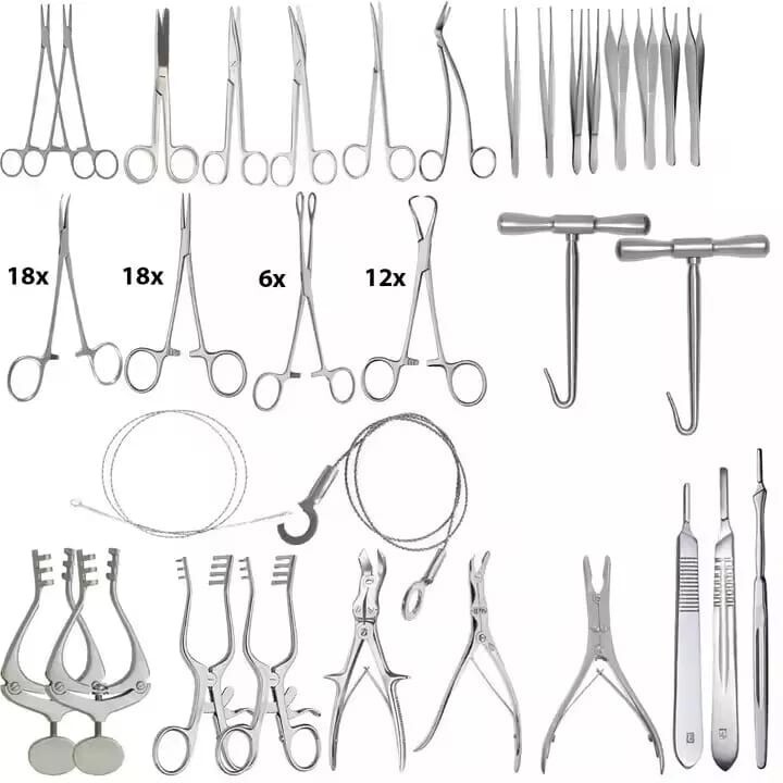 Cranial Brain Tumor Neuro Craniotomy Set 91 Pcs Basic Neurosurgery Spinal Surger