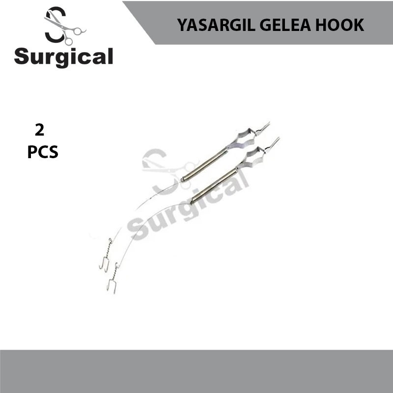 Yasargil Gelle Spring Hook | 2 Pcs | 31cm,41cm | Neurosurgery Instrument