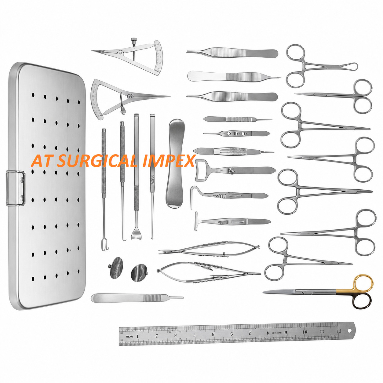 Blepharoplasty Instruments Set 30 Pcs Eye Surgery Plastic Steel Kit