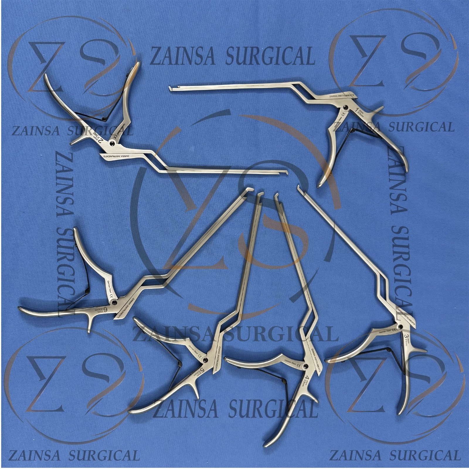 Spine Rongeur Set Of 6 PCs Kerrison Bayonet Bone German Orthopedic Rongeur