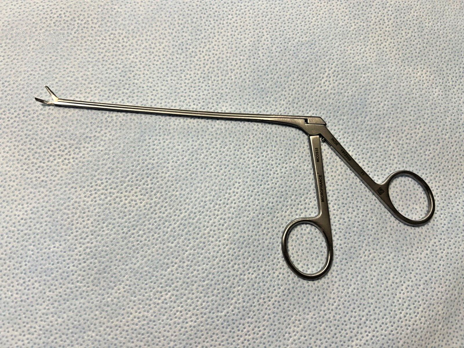 MicroFrance Integra MCOS35 Selesnick Micro Scissor Forceps Curved Left 7mm ENT