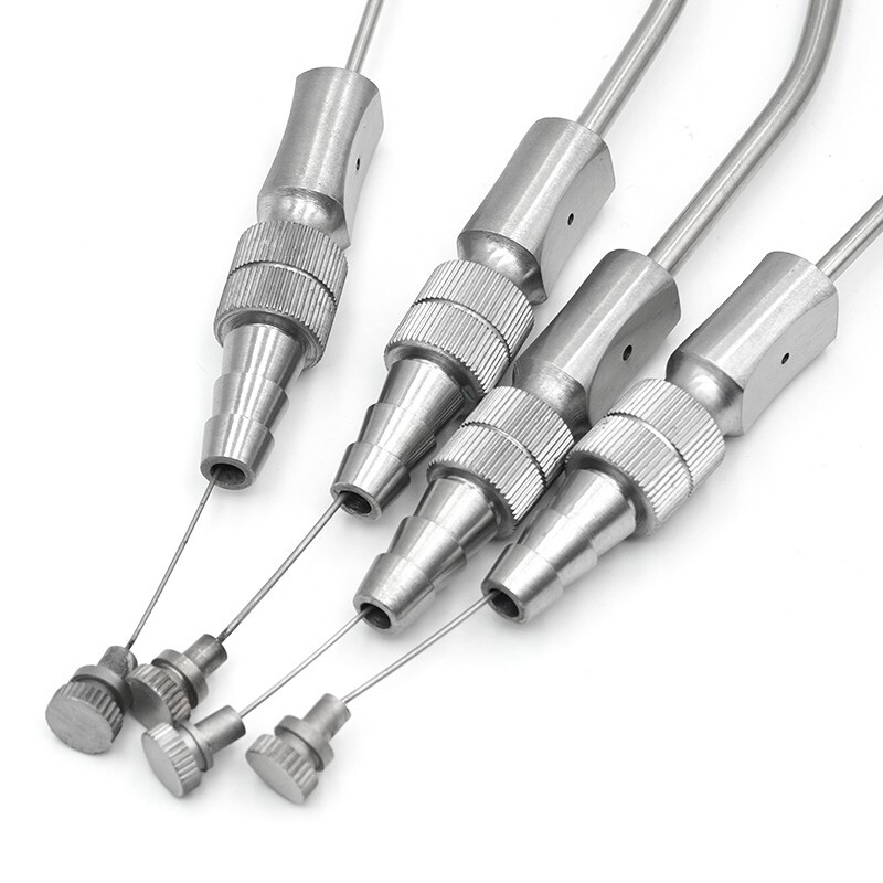 3Pcs Frazier Suction Tube Tubes Aspirator Dental Ent Surgical Instruments
