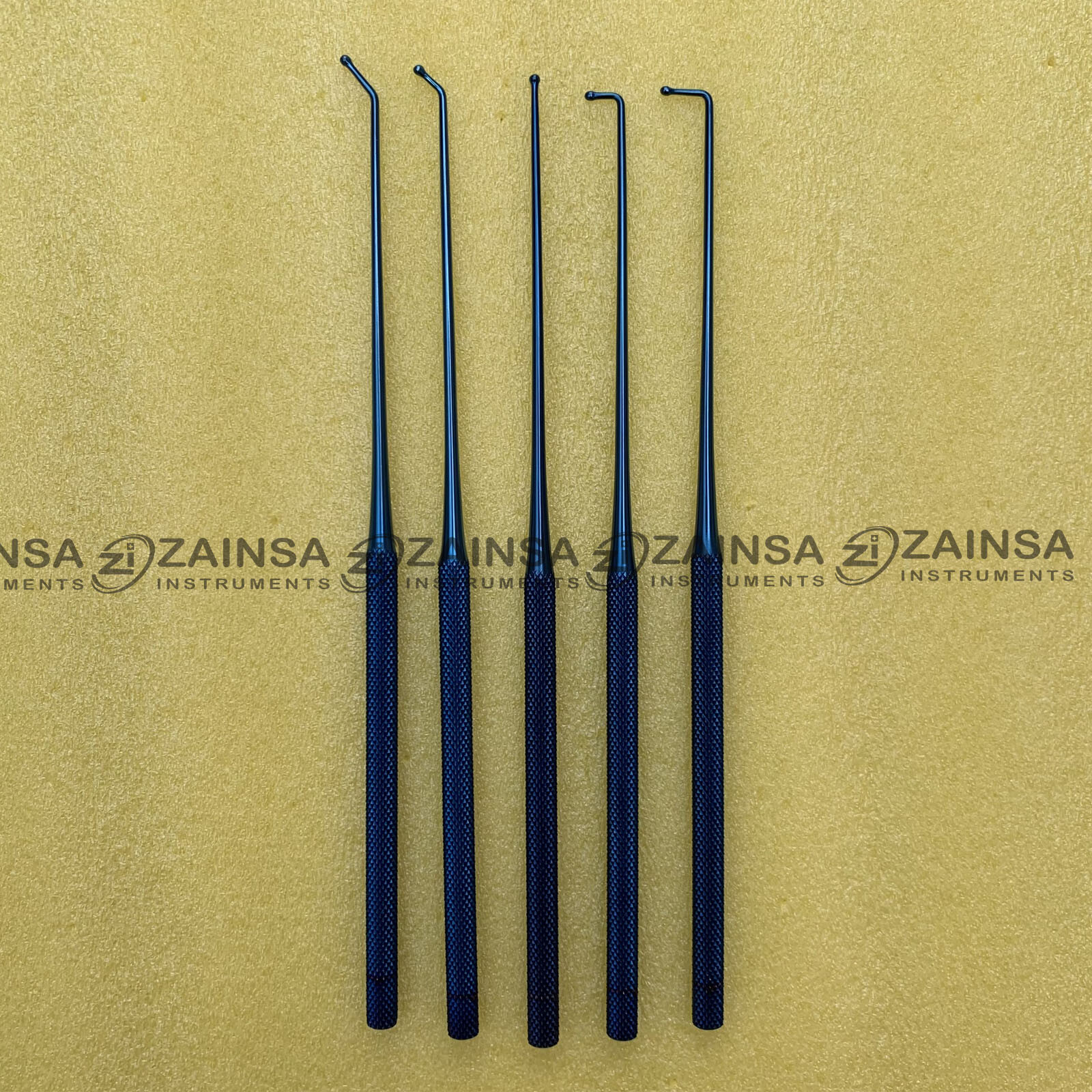 Neurosurgical Expanded Micro Ball Dissector Set 5 Micro Surgical Instruments