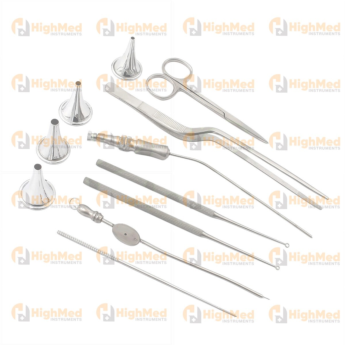 Myringotomy Instruments Set ENT Myringoplasty Surgical Instruments Set 11 Pcs