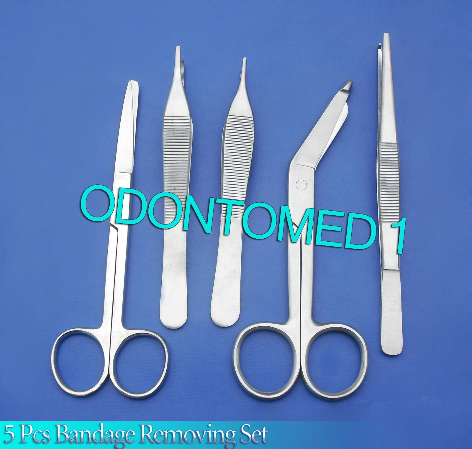 SET OF 5 PCS ADVANCED COMPREHENSIVE BANDAGE REMOVING KIT SURGICAL INSTRUMENTS