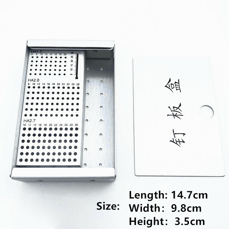 Orthopedics Instruments HA1.5mm 2.0mm 2.7mm Bone Screws Rack Sterilization Box