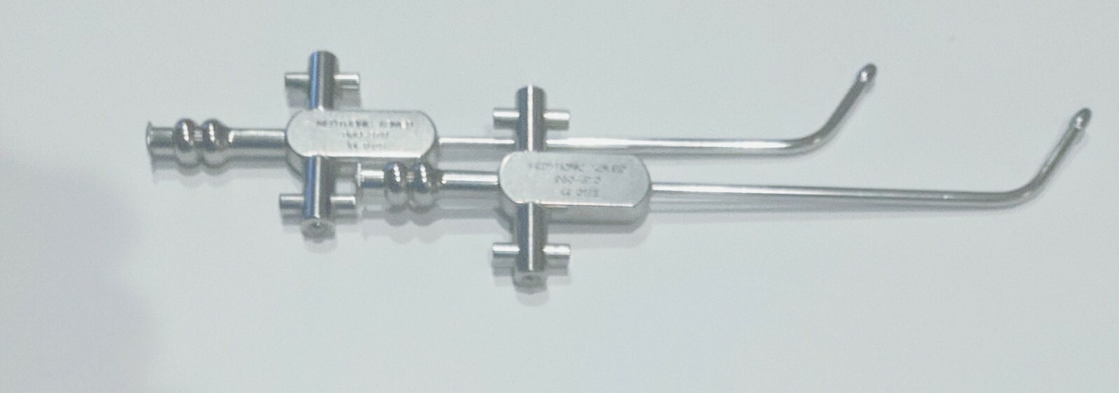 Set of 2 Medtronic XOMED 960-370 Olive Tip Surgical Suction Instrument 3MM