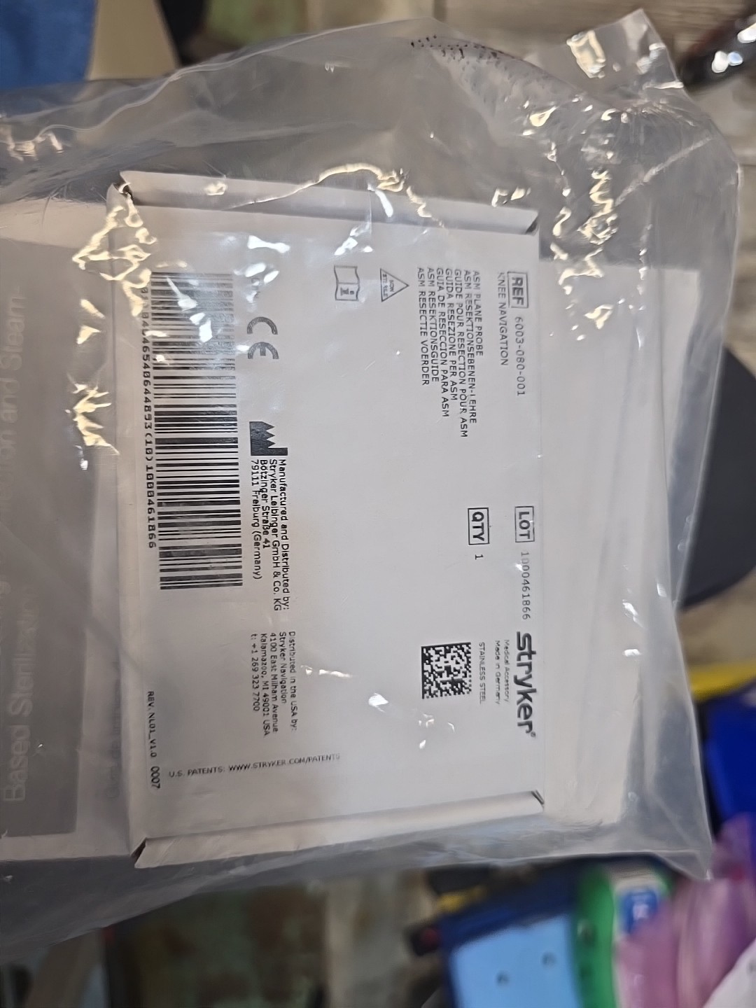 STRYKER Knee Navigation System REF 6003-080-001 ASM Plane Probe NEW IN THE BOX