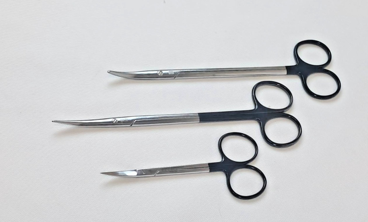 3Pc. Surgical Scissors Set V. Mueller 2036-S Aesculap BC937R & Jarit 102-131