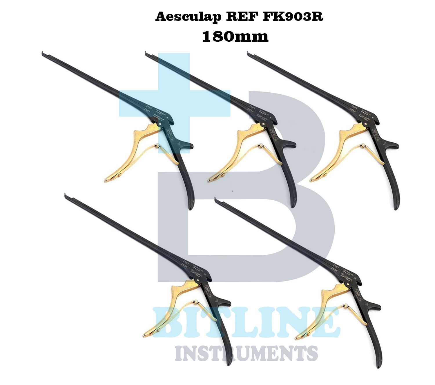 Aesculap REF FK903R, Kerrison Bone Punch detachable 7″ 1mm 2mm 3mm 4mm 5mm Set