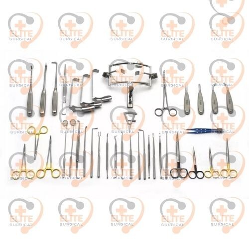 Cleft Lip & Cleft Palate Repair Instruments Mouth Gag Set of 36 Pcs Steel Box