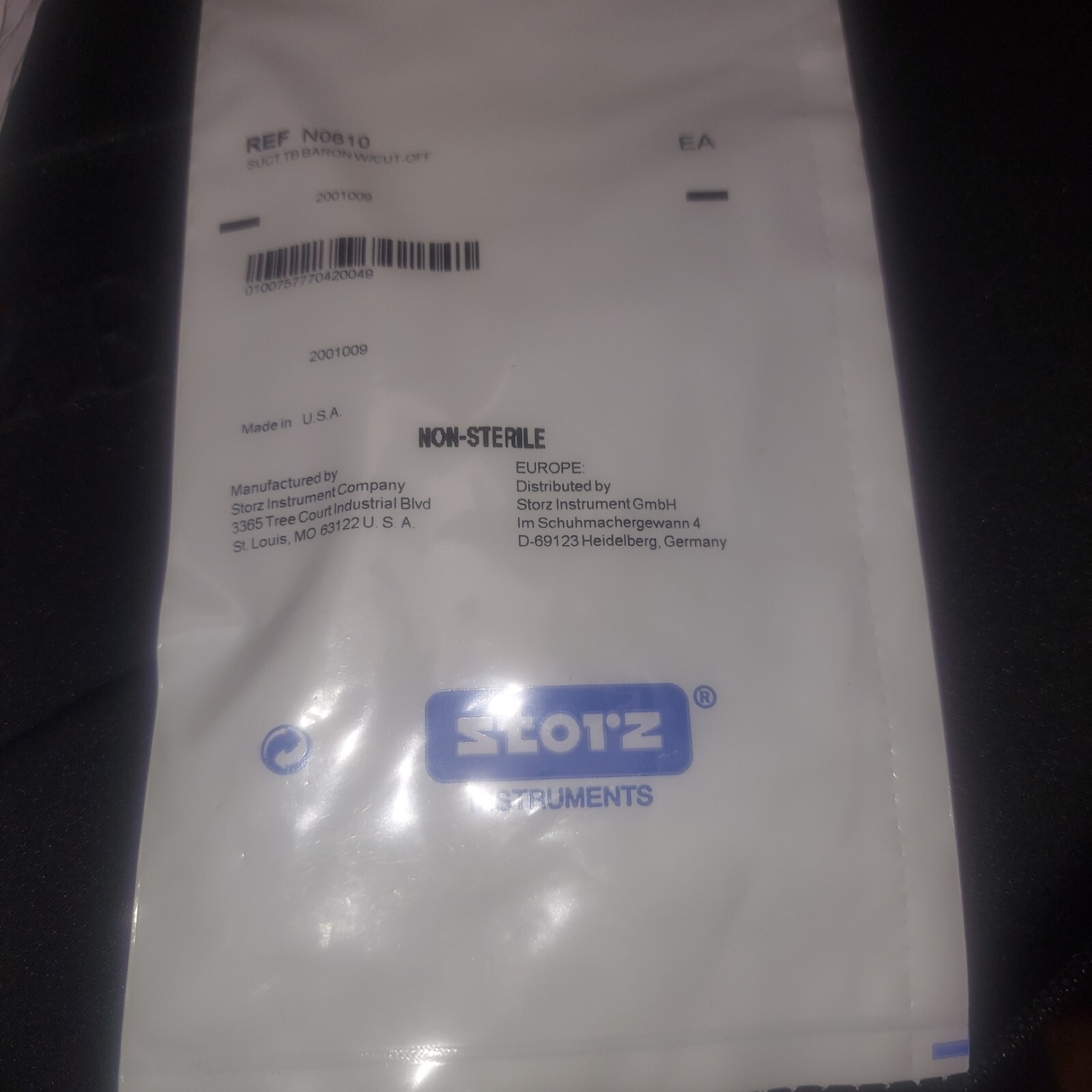 Storz N0610 Surgical Baron Suction Tube