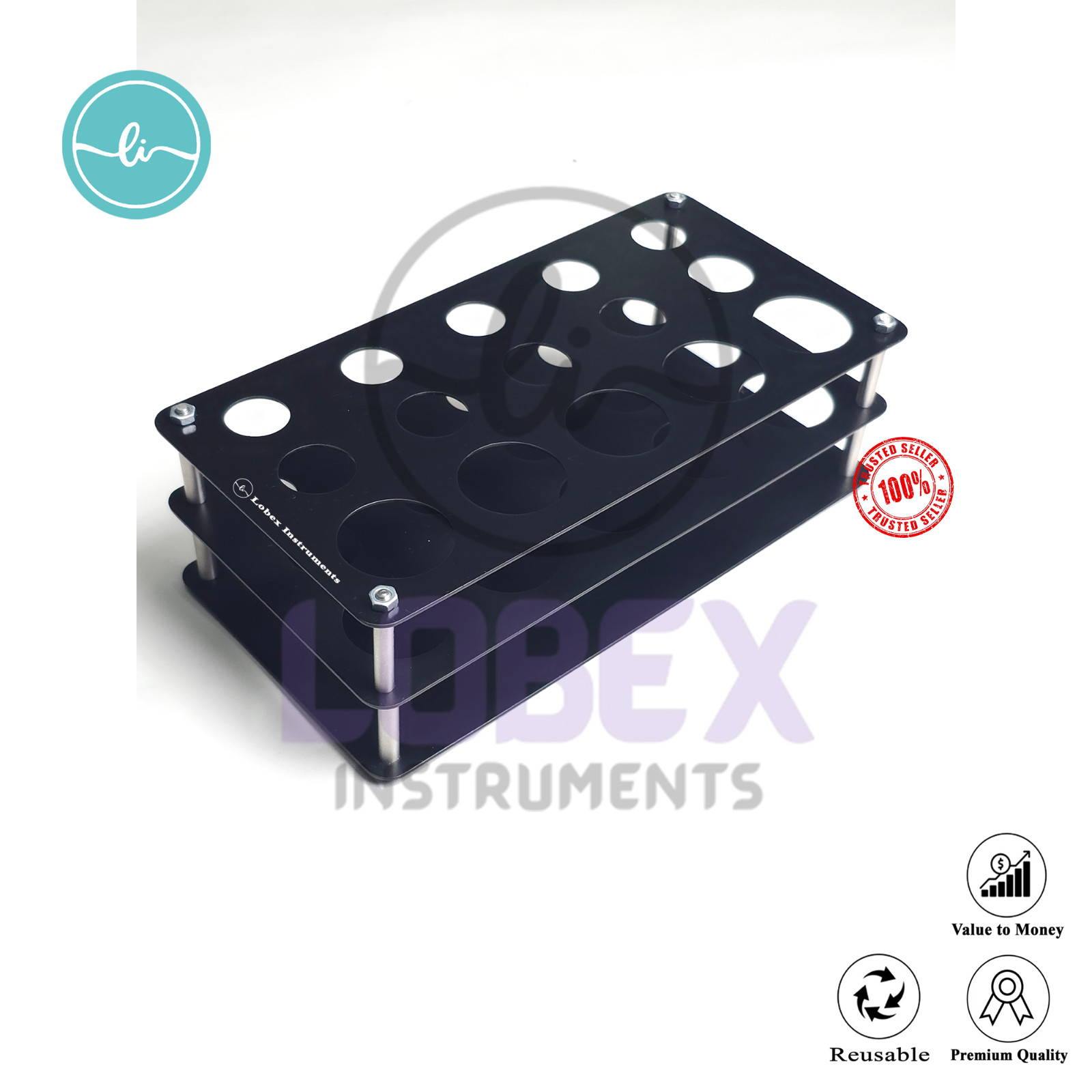 Universal Syringe Stand to Store 10cc, 20cc, 60cc in One Rack