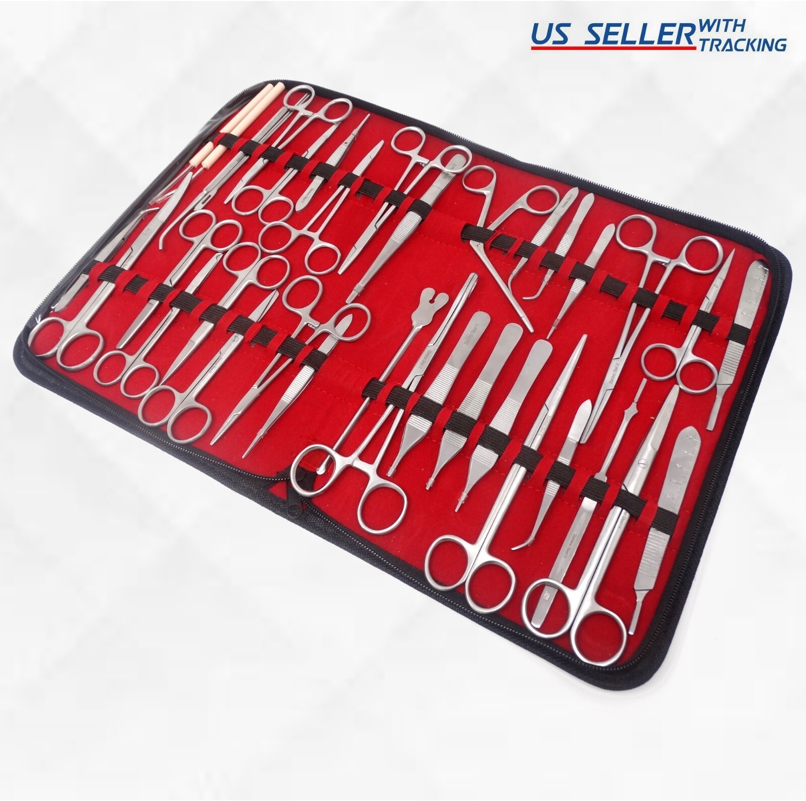 NEW PREMIUM 37 PC MINOR SURGERY SUTURE SET SURGICAL INSTRUMENTS KIT-ALL IN ONE