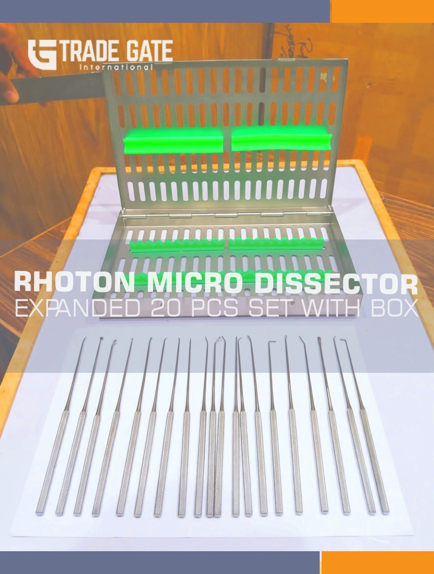 Neurosurgical Expanded Rhoton Micro Dissector 20pcs Set Neuro surgery Instrument