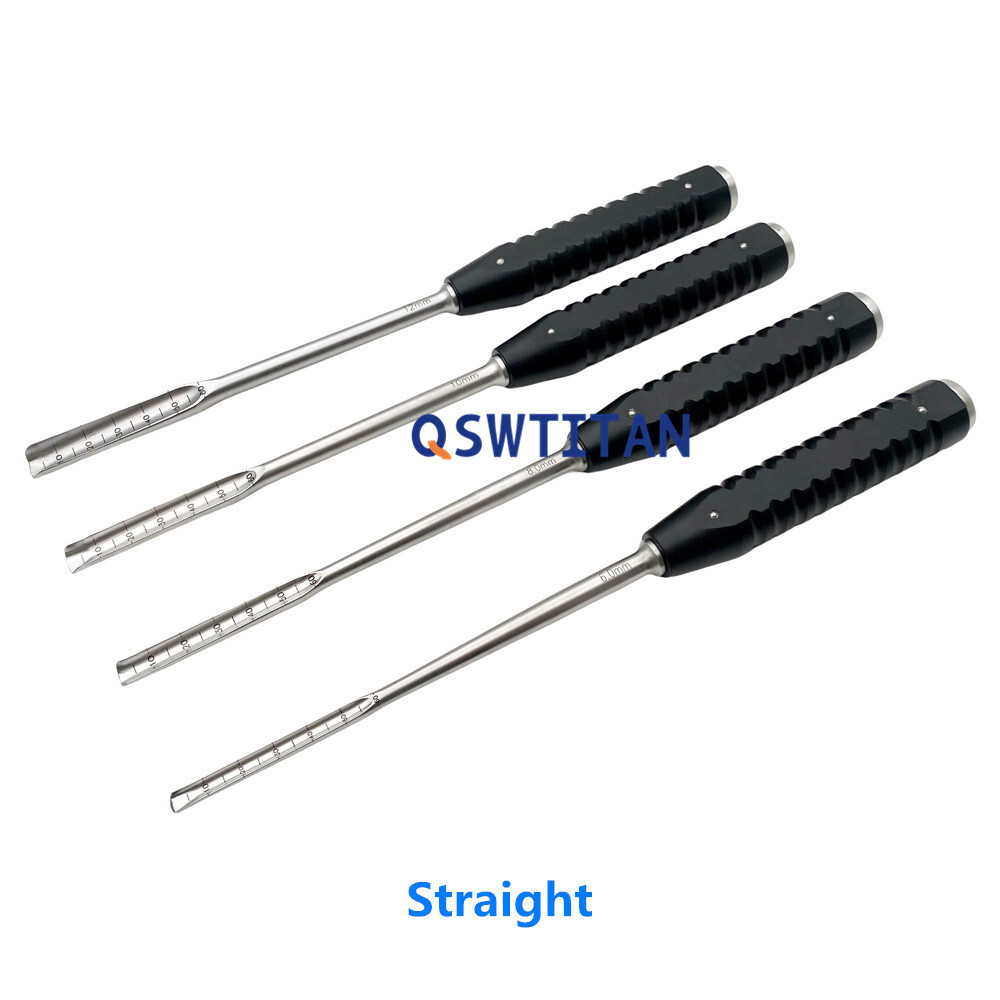 Orthopedic Instrument Osteotome Bone Chisels 6mm-12mm Straight Curved