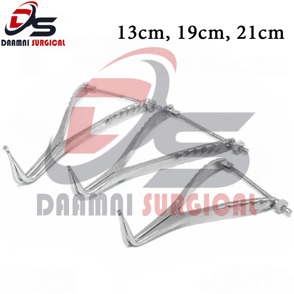 Set of 3 Stifle Distractor with Spinlock 13cm, 19cm, 21cm Orthopedic Instruments