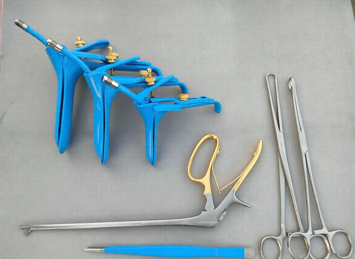 Gynecology Surgical Instruments Set Speculum Forceps LEEP Retractors Curette Kit
