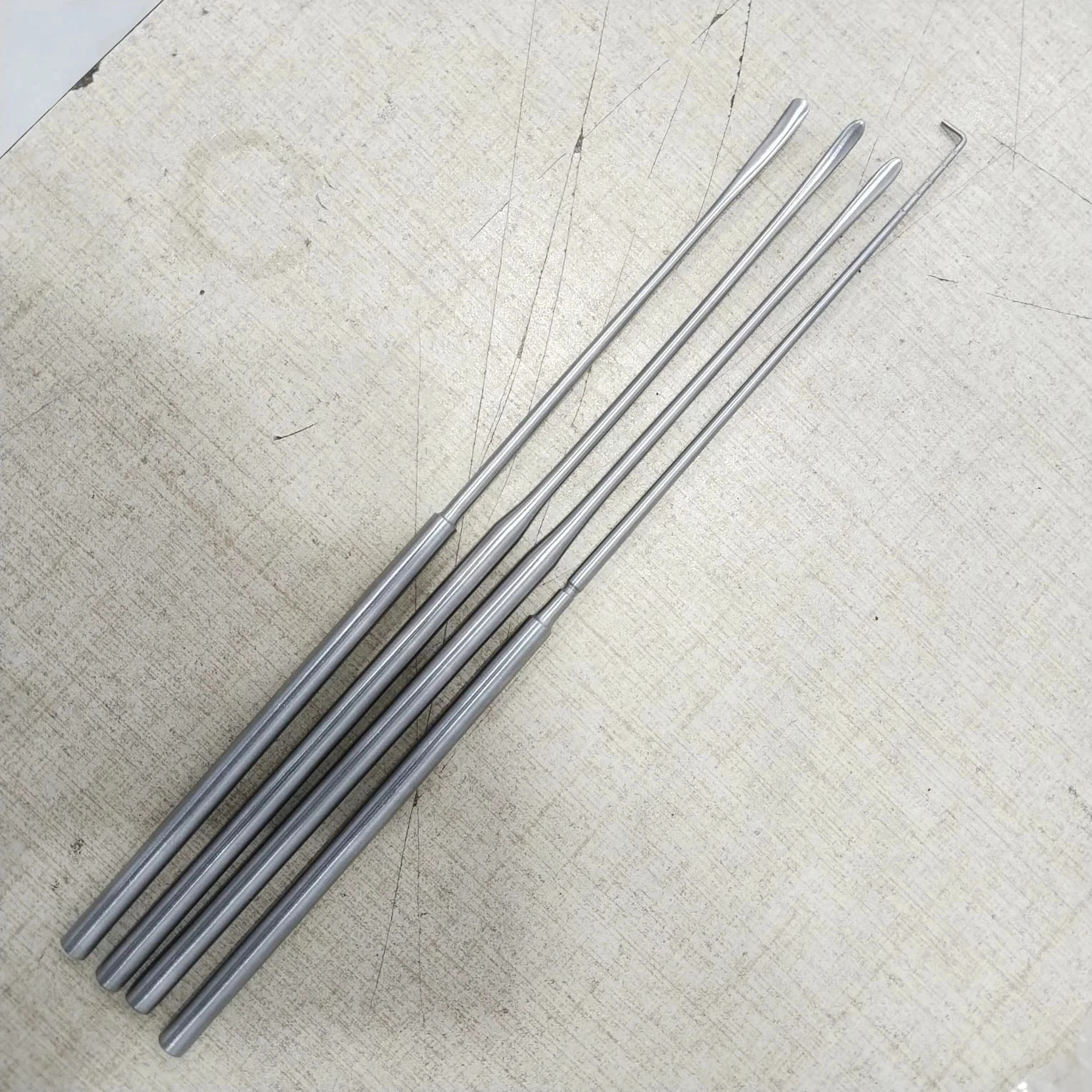Set of 4 Aesculap Codman Penfield Dissectors & Hook Probe Neurology Orthopedics
