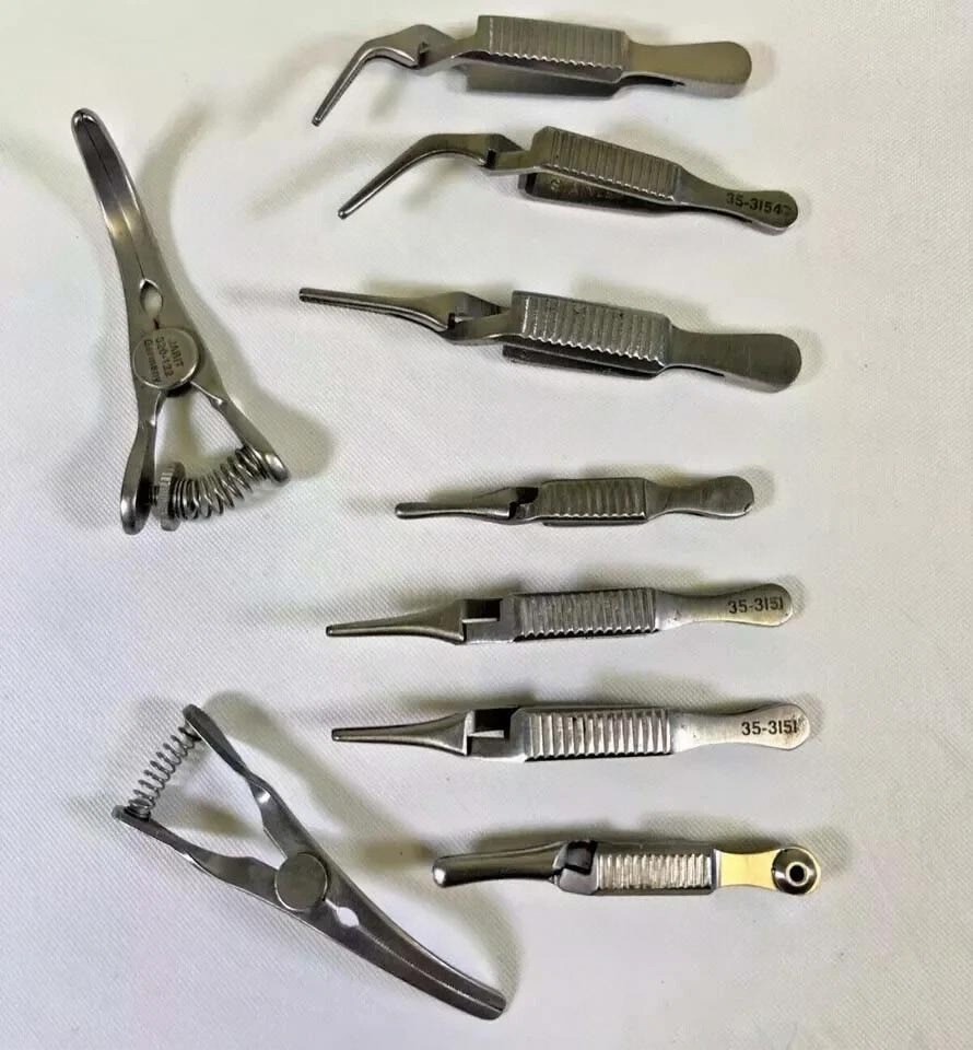 Major Vascular buldogs Surgery clamps set Surgical Instrument Set 9 Pcs German